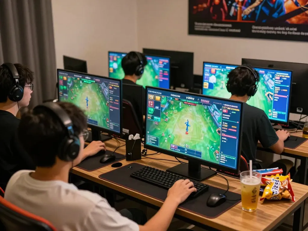 Cảnh chơi game trực tuyến hấp dẫn với các trận Phát sóng trực tiếp đá gà trên máy tính bảng, nổi bật trải nghiệm người dùng