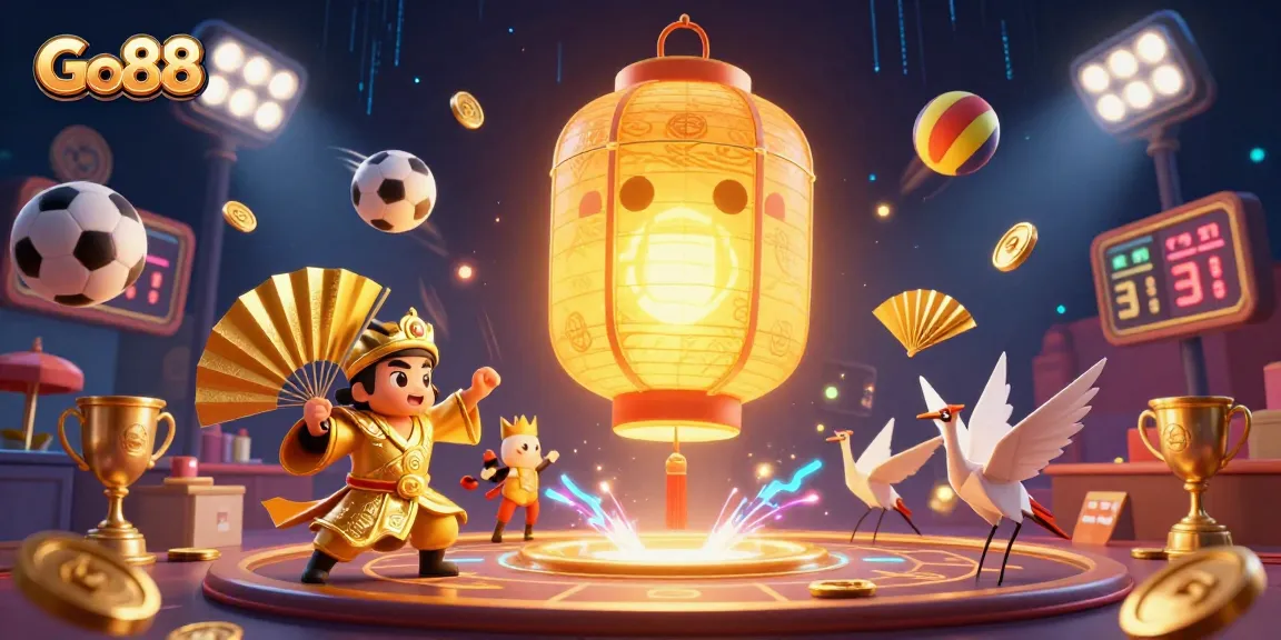 Experience thrilling games with Go88's vibrant casino atmosphere filled with dynamic sports elements.