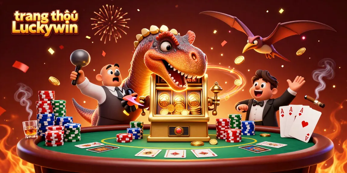 Experience big wins at trang chủ Luckywin with a dinosaur-themed jackpot scene.