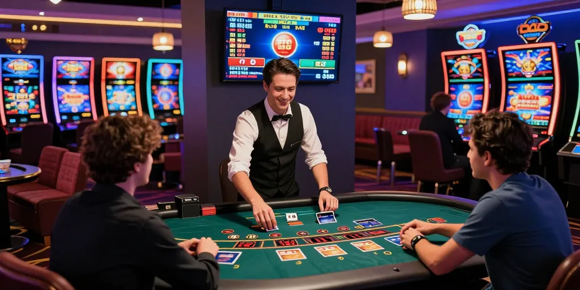 Engaging online casino scene with blackjack dealer and players, highlighting credit card options for thrilling gameplay as showcased by https://gdsap.org.uk.