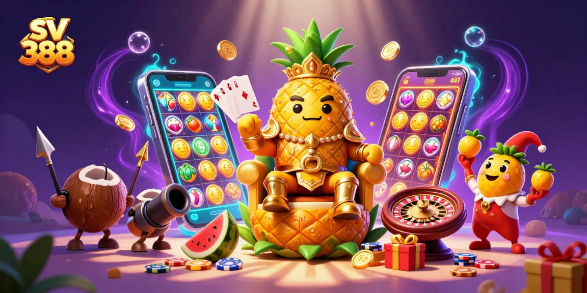 Experience thrilling gameplay at sv 388 with energetic casino characters and vibrant elements.