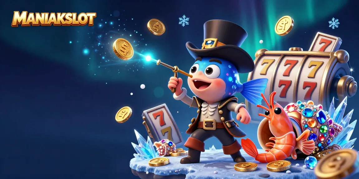 Engage with MANIAKSLOT's thriving casino experience featuring vibrant characters and dynamic elements.