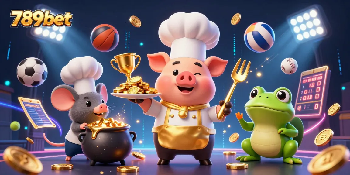 Experience thrilling gameplay with 789bet in this vibrant casino illustration featuring golden rewards.