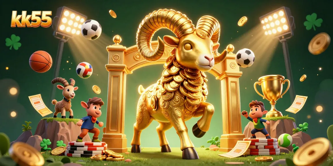 Experience thrilling moments with kk55 in this vibrant 3D casino scene packed with action.