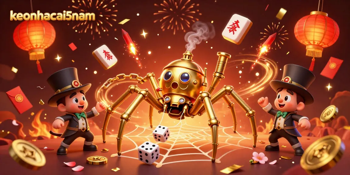 Engage in thrilling bets with keonhacai5nam's exciting 3D casino art featuring steampunk elements.