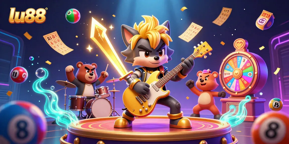 Experience the excitement of lu88 with a lively casino stage featuring vibrant characters and dynamic game elements.